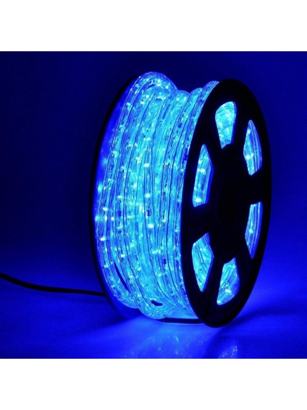 50ft Waterproof 360 LED Rope Lights - Connectable Indoor/Outdoor Blue Decor for